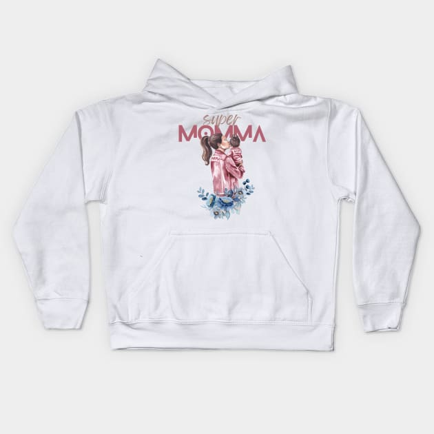 Super Momma Kids Hoodie by BloomInOctober